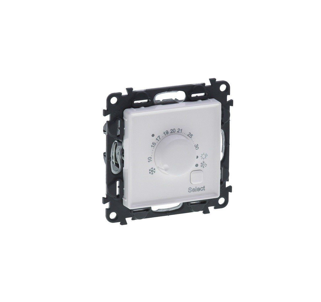 Legrand 752133 Valena Life - Termostato electrónico con reducción de Temperatura, Color Blanco