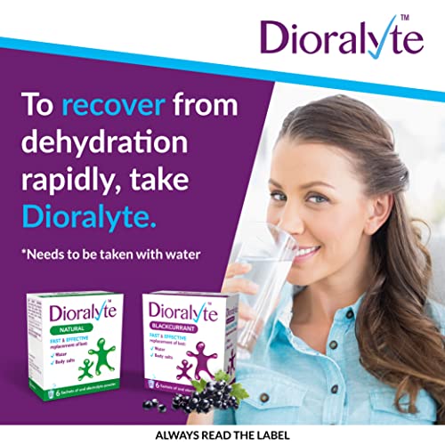 Dioralyte - Fast and Effective Supplement Treatment for Reducing Dehydration and Replacing Electrolytes (mineral salts) of Lost Body Water and Salts- Blackcurrant Flavour - 6 Sachets - Image 3
