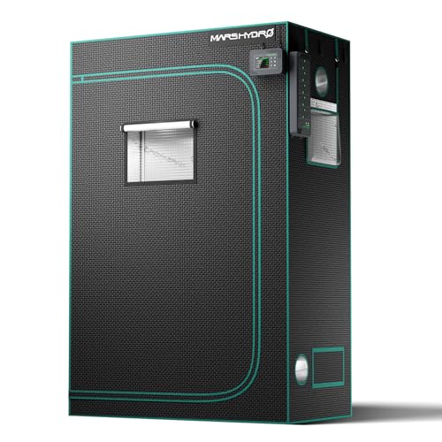 MARS HYDRO 4x2x6 Advanced Grow Tent, 48'x24'x71' High Reflective Mylar 1680D for Hydroponics Indoor Plant Growing, with Observation Window,Floor Tray and Smooth Zipper for TSL2000/SP3000