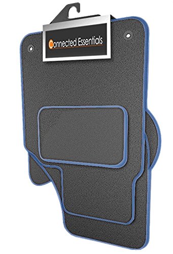 Connected Essentials 5031797 Tailored Heavy Duty Custom Fit Auto-Teppiche, grau/blau Trim