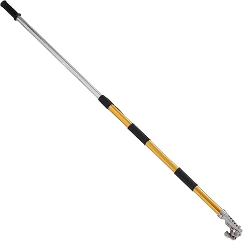 Miniatura 9 de VEVOR Mango de caja plana para paneles de yeso, 40 a 64 pulgadas, mango de extensión de acabado plano de aluminio anodizado, longitud de 5 secciones