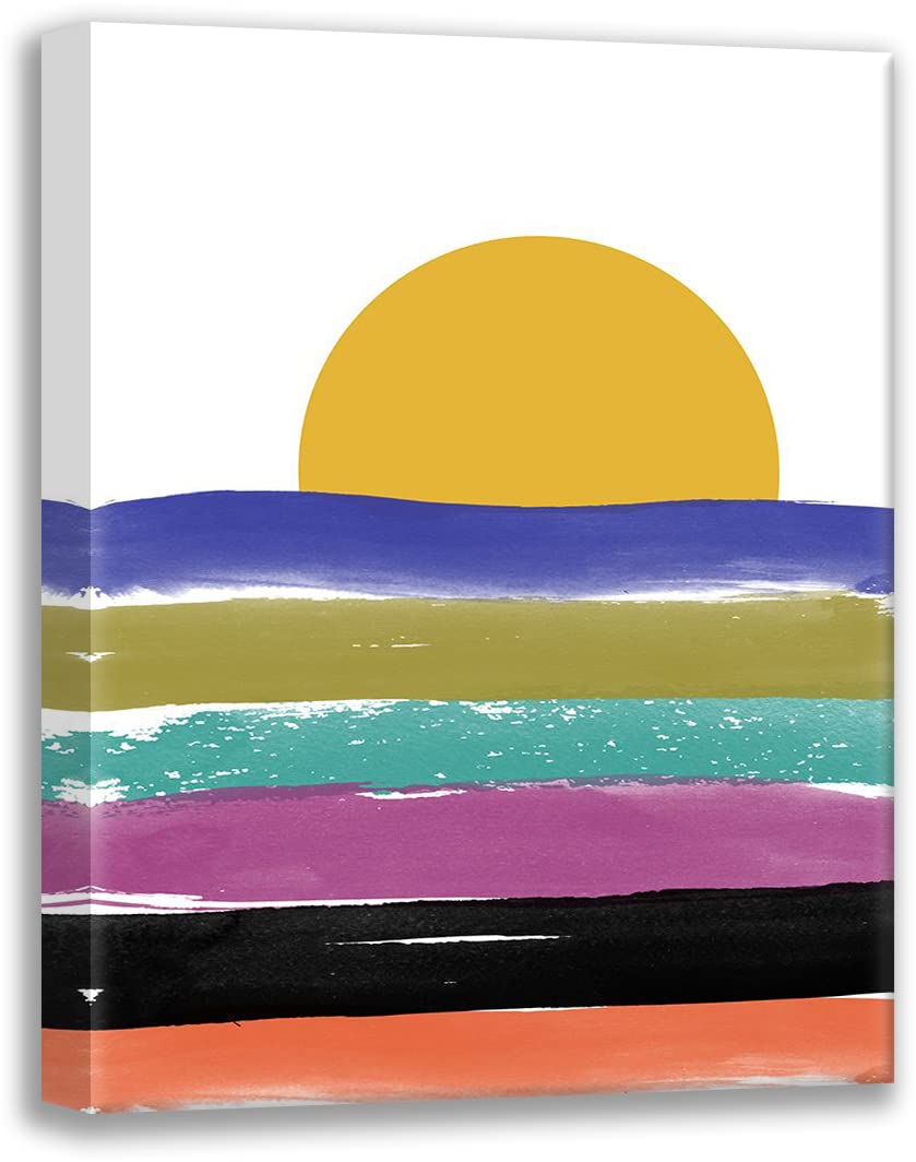 ArtDirect Abstract Moon 15x18 Gallery Wrapped Canvas Museum Art by Phillip, Jamie