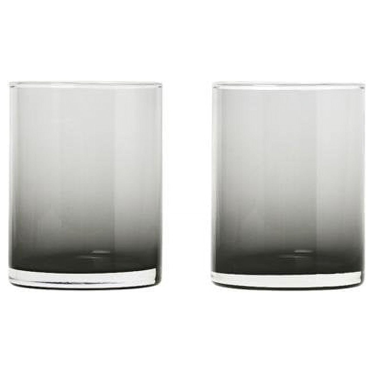 212 Main 7 oz Mera Drinking Glasses, Smoke - Set of 2