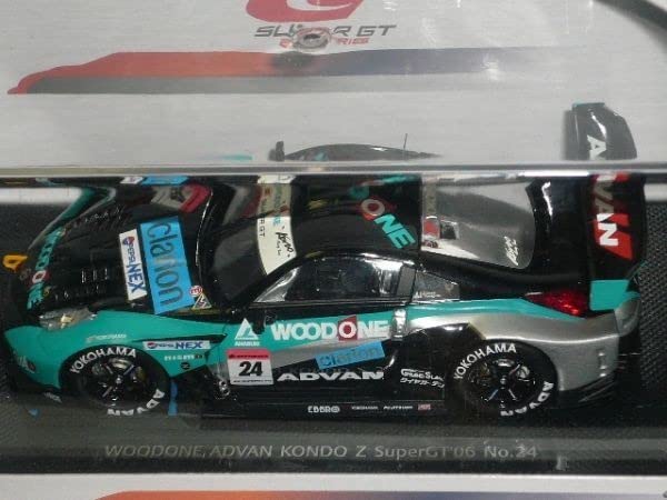 Amazon | ☆1/43 EBBRO SUPER GT500 WOODONE ADVAN KONDO Z No.24 緑