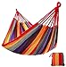 SONGMICS Outdoor Garden Cotton Hammock Portable Camping Hanging Swing Bed Heavy Duty Hammock UGDC210