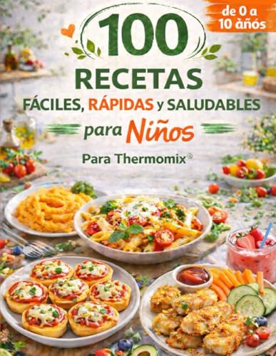 100 Recetas Fáciles, Rápidas y Saludables para Niños (0–10 años) – Para Thermomix®: Comidas equilibradas, sin azúcar añadido y adaptadas a cada etapa de crecimiento