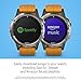 Garmin fenix 5 Plus, Premium Multisport GPS Smartwatch, Features Color Topo Maps, Heart Rate Monitoring, Music and Contactless Payment, Titanium with Orange Band