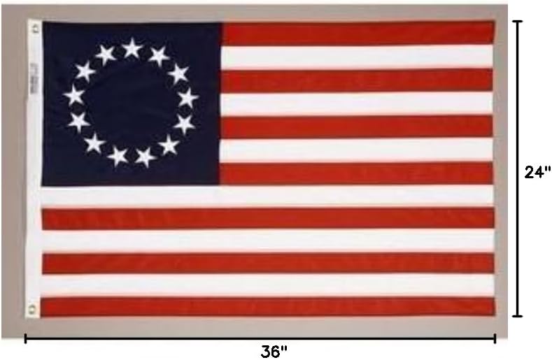 2 ft. x 3 ft. Betsy Ross Flag Nylon Embroidered Star