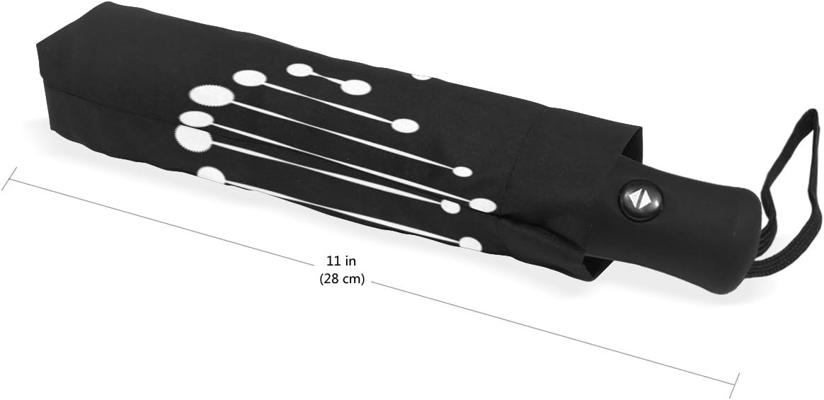 Naanle DNA Biology Chemistry Formula Auto Open Close Foldable Windproof Umbrella