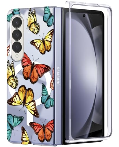 Galaxy Z Fold 4 5G p P[X ^ y  }Olbg }OZ[tΉ Jo[ ϏՌ ČRMILKi擾 CX[d ^ _ ϑϐ CzX}zP[X Butterfly N421-zfold4-09