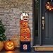Fan Creations NCAA Syracuse Orange 46-Inch Pumpkin Stacked Leaner with Helmet
