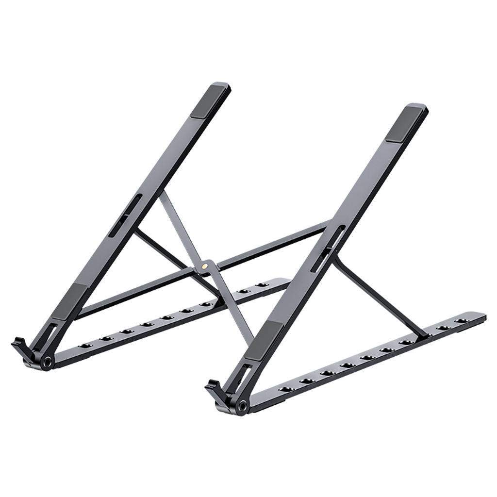 Supporto per Laptop, Supporto per Laptop Portatile Regolabile Supporto Multifunzione per Riser in Alluminio Pieghevole Adatto per Laptop da 11-17 Pollici Tablet Notebook-Grigio