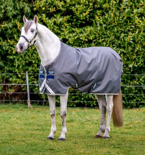 Image of Horseware Amigo Bravo 12 Original Turnout 100g - Shadow /Navy & Lime, 72 inches