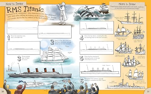 How to Draw Cool Ships and Boats: A Drawing Book for Kids Packed With 100+ Sailboats, Ocean Liners, and More (How to Draw Series) - Image 6
