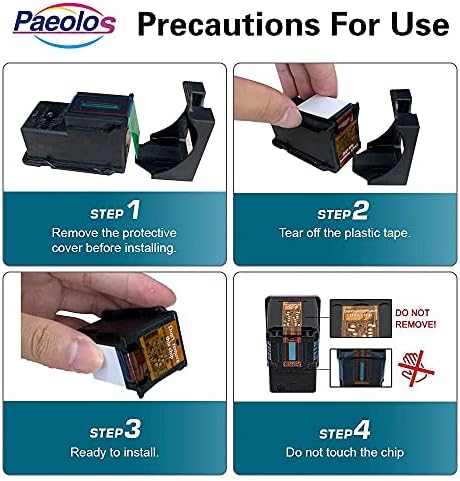 Paeolos 540 and 541 Ink Cartridges for Canon 540XL 541XL Twin Pack Black Colour for Canon Pixma MG3650 MG3600 MG4250 TS5151 TS5150 MX475 MG3250 MG3550 MG3150 MX535 MG3200 MG4200 MG3500