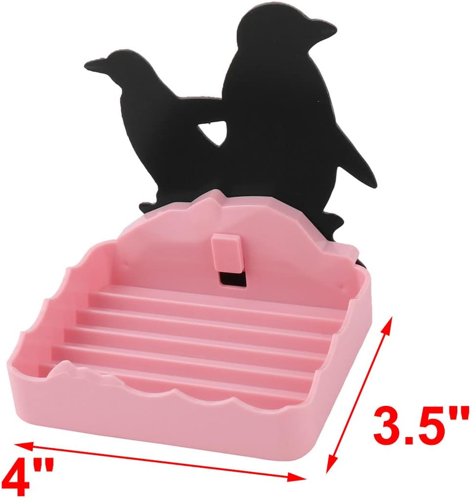 Ruilogod Plastic Bathroom Self-adhesive Wall Hanger Anti- Rack Case Wash Holder Pink (id: 74d cb1 807 d8a 96a image 2