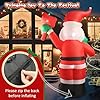 6 FT Christmas Inflatable Santa Claus Outdoor Decorations with Built-In LEDs, Blow-Up Santa for Yard Decorations, Inflatable Xmas Decorations for Christmas Indoor, Outdoor, Garden, Lawn, Winter Decor. #5