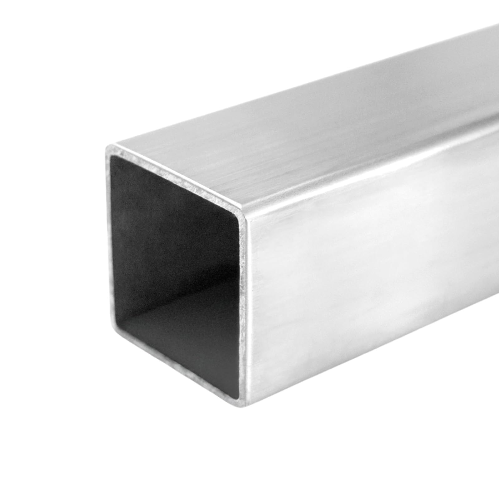 PRIOstahl Tubo cuadrado Tubo de acero inoxidable Tubo cuadrado Perfil cuadrado Perfil hueco - 1 x Tubo Tamaño: 40 x 40 x 2 mm Longitud: 2000 mm Pulido para construcción de barandillas construcción