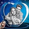 Artpix 3d crystal photo christmas personalized gifts for women wife men mom dad her him great xmas custom gift with your own photo customized glass 3d laser etched picture wedding heart  urban country home decor