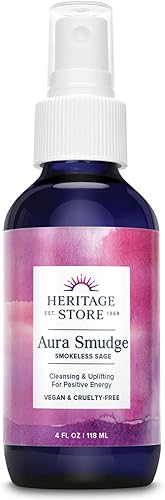 Espray de salvia y enebro Aura Smudge de Heritage Store; 4 oz