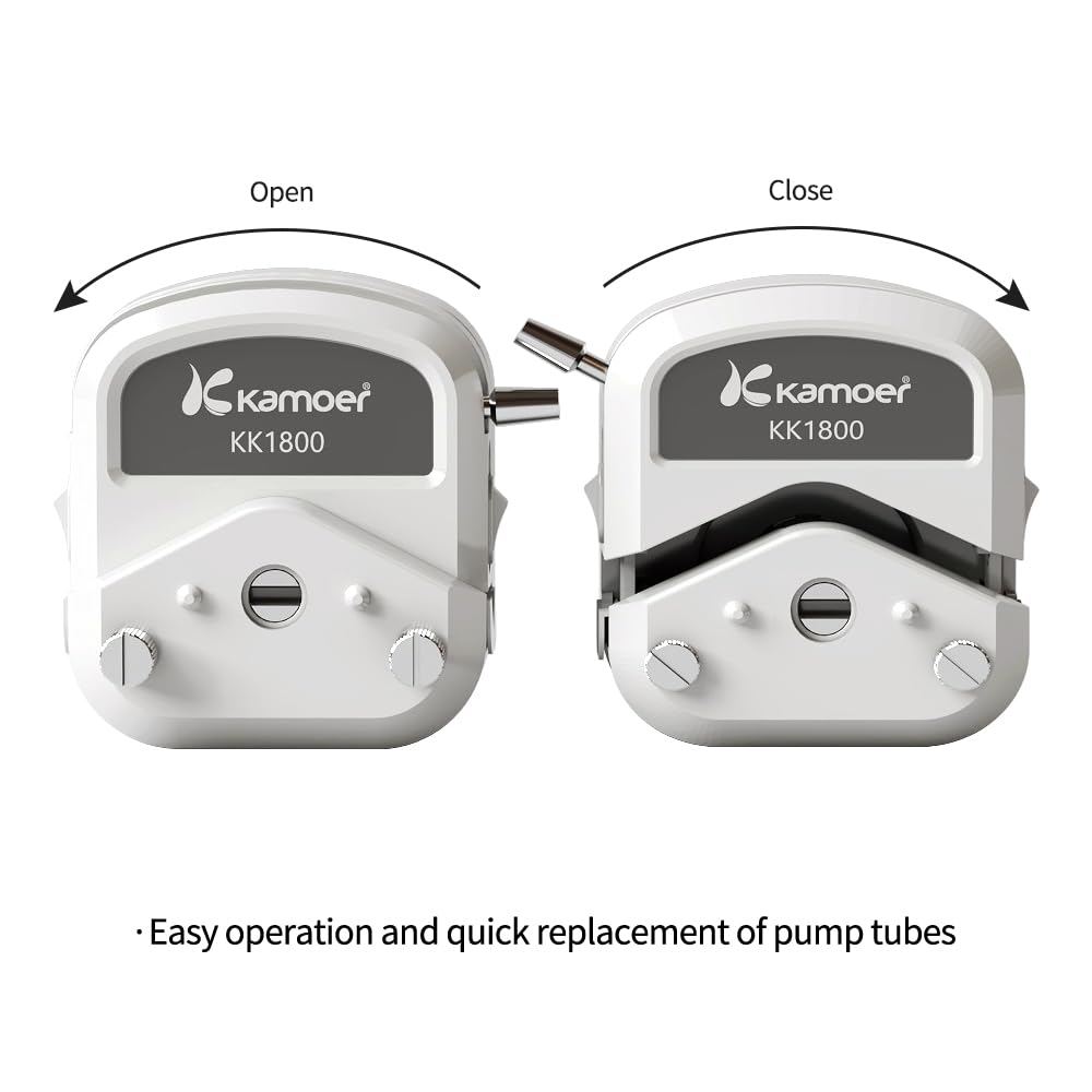 Kamoer Lab UIP WiFi V2 Dosierpumpe mit geschlossenem Regelkreis und hohem Durchfluss, Schrittmotor, 3 Rotoren, 0,1–1500 ml/min, 100–240 V, WiFi nur für Upgrade, RS485, analog, Fußschalter, Touchscreen