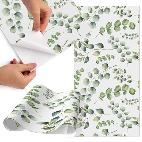 Papel pintado para muebles botánico autoadhesivo de 75x150 cm acabado mate impermeable 2