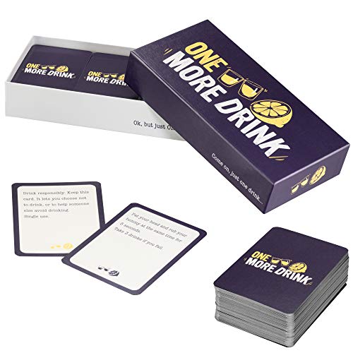 One More Drink - The Drinking Game That Starts as a Quiet Evening Between Brothers and Ends at 4AM on The Couch - The Best New Party Card Game - Adult Card Game, Fun Games for Adults