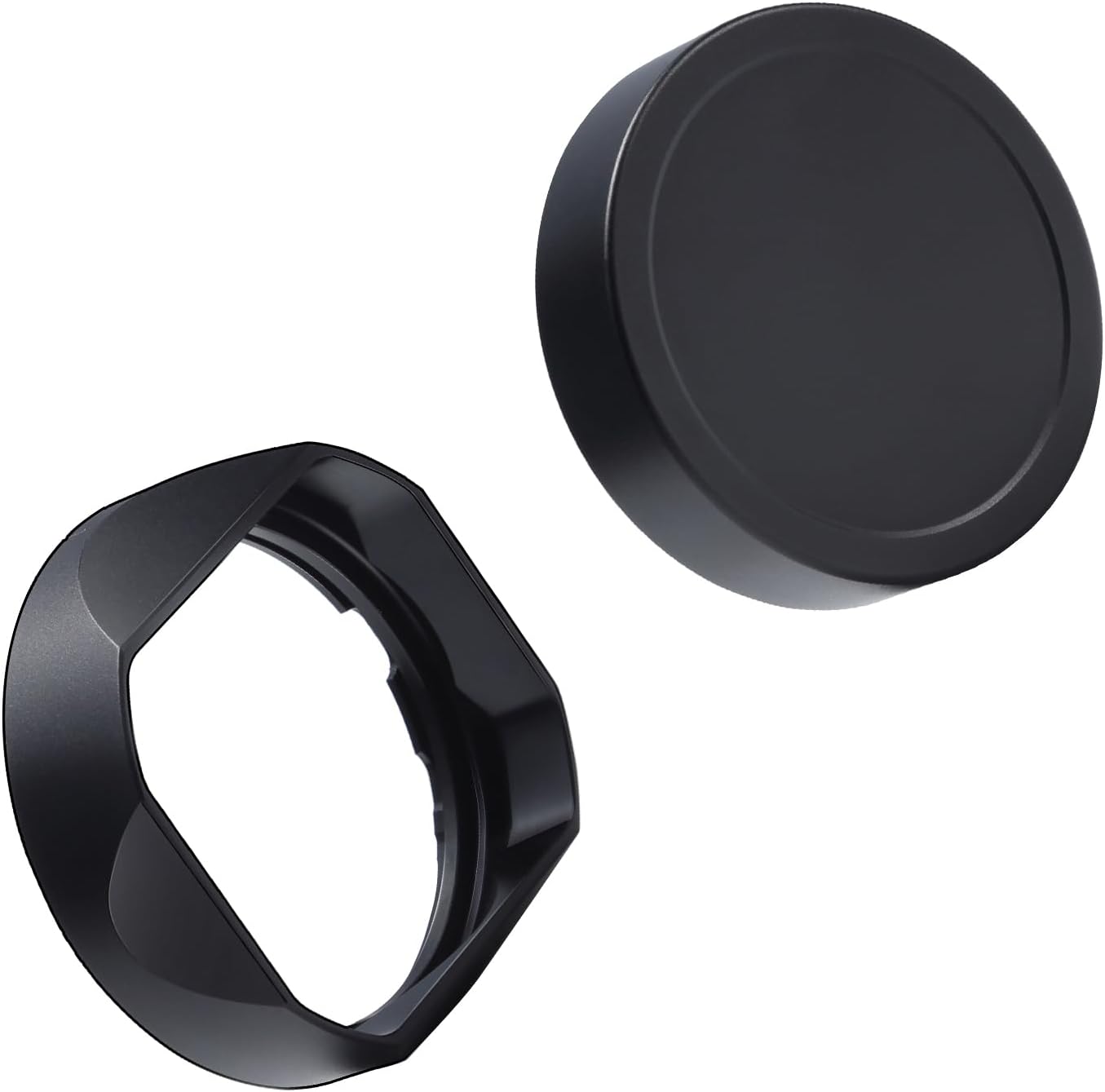 Metal Square Lens Hood with Cover Suitable for Fujifilm Fujinon XF 35mm F1.4 R、18mm F2 R、 60mm F2.4 R Camera Accessories