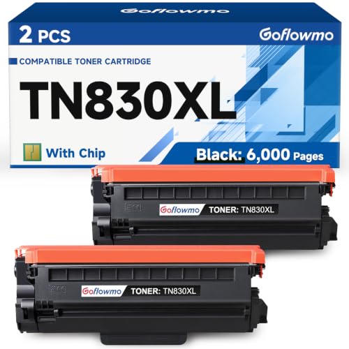 Image of TN830XL TN830 Toner Cartridge Compatible for Brother Printer TN830XL 2-Pack