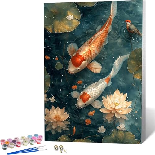 �������G �� Paint by Numbers �@ �y�C���g�o�C�i���o�[, ��l�p�����h��G�L�����o�X�N���t�g �u���V�ƃA�N�����G�̋��, �I�t�B�X �C���e���A ���r���O����, �����ւ̃M�t�g 20x30CM -zjn2604LM