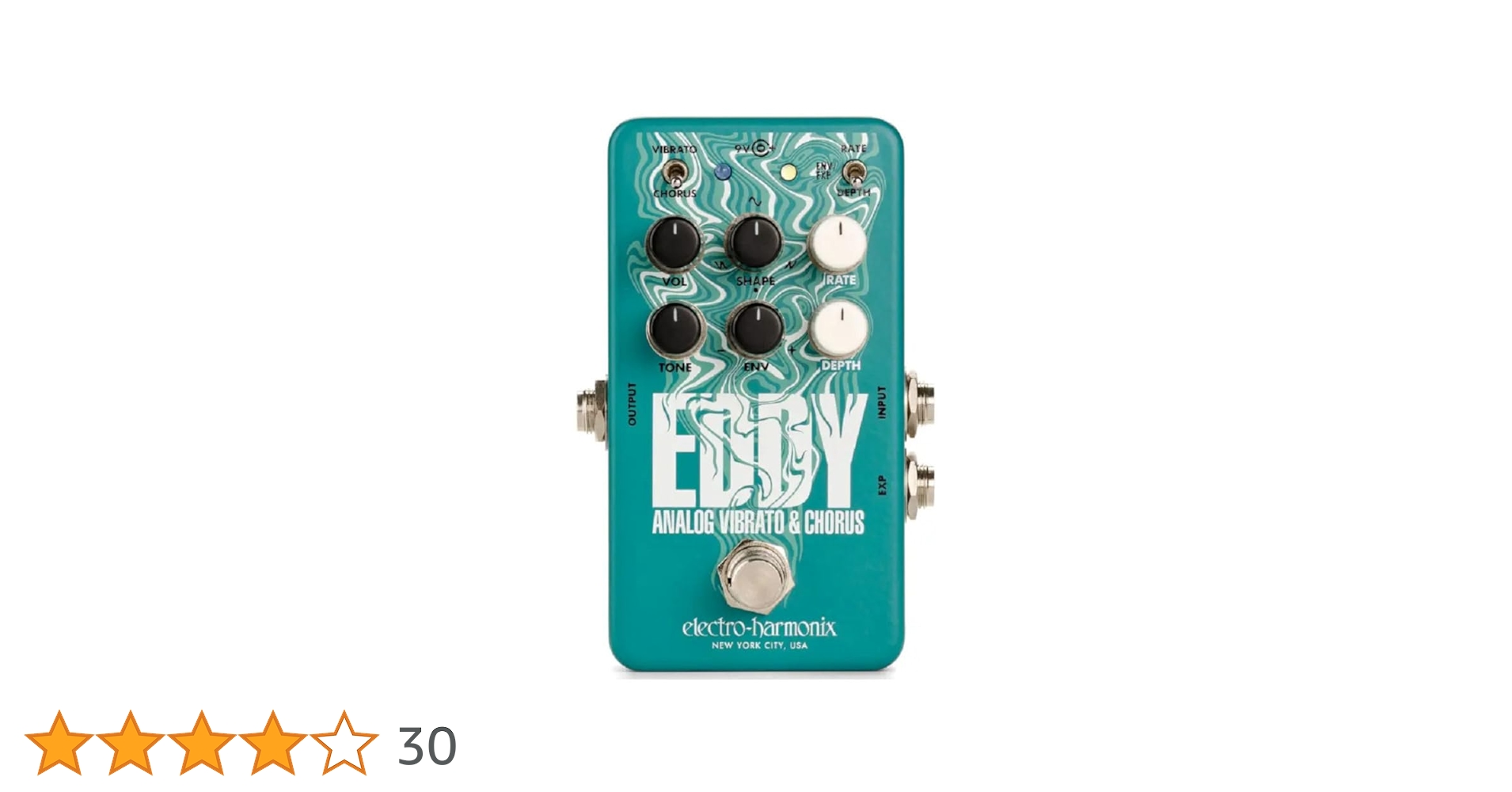 Electro-Harmonix EddY アナログコーラス ビブラート Amazon | electro-harmonix/EDDY Vibrato/Chorus ビブラート