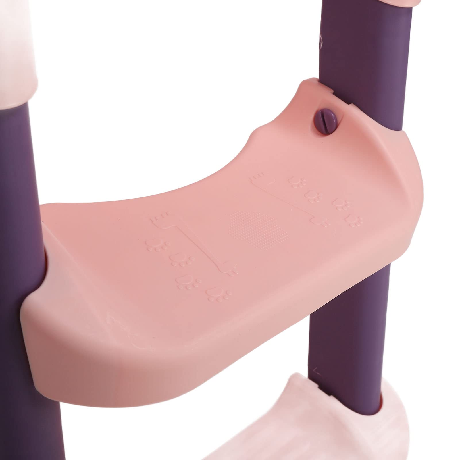 Składane Siedzisko do Nocnika dla Dzieci Zapobiega ślizganiu się Dzięki Stołkowi do łazienki dla Małych Dzieci Użyj Materiału PVC (PINK)