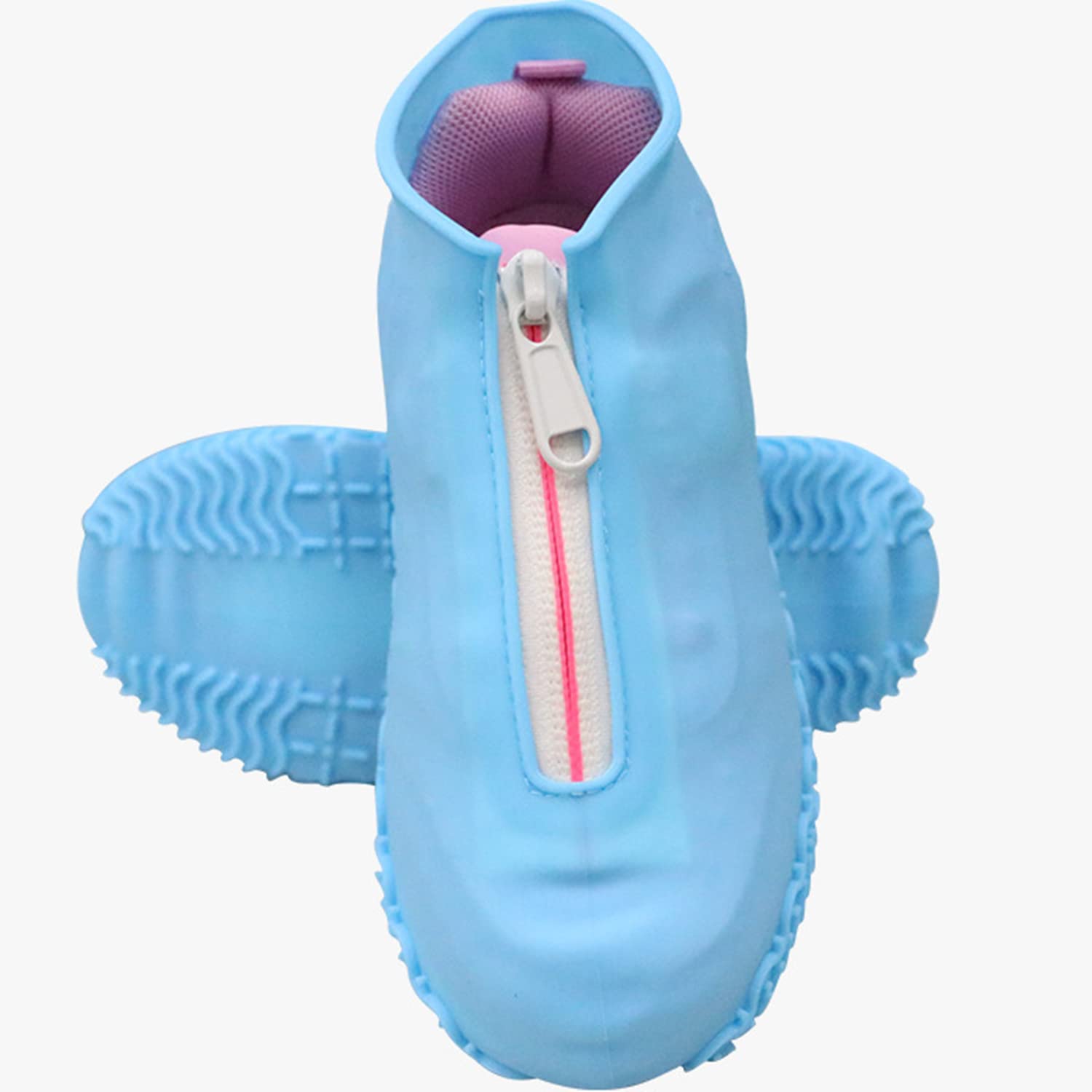 WUBAYI Schuhüberzieher 4 Stück - Wasserdichte Silikon Überschuhe Für Regen & Schnee