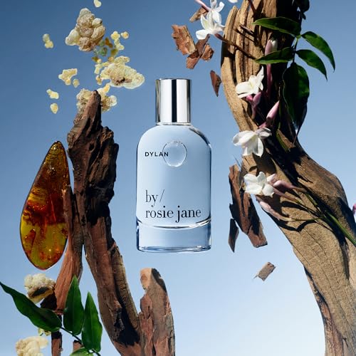 Image of By Rosie Jane Eau De Parfum Spray (Dylan) - Clean Perfume for Women - Non-Toxic Body Mist with Notes of Bergamot Blossom, Guaiac Wood & Amber Silk - Paraben, Sulfate & Phthalate Free (50ml)