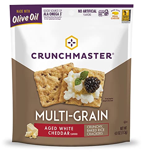 Crunchmaster Multi-Grain Crackers, Aged White Cheddar, 4 Ounce (Pack Of 12) #TOP1