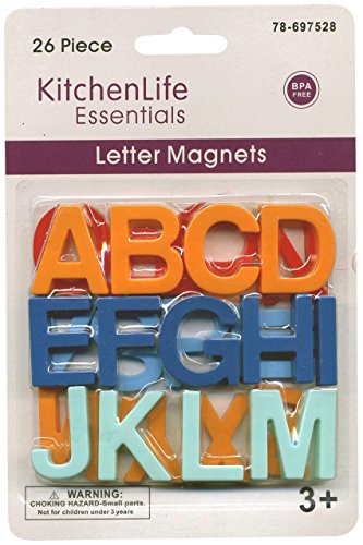 Momentum Brands Letter Magnets, 26 Alphabet Refrigerator Magnets (BPA Free)