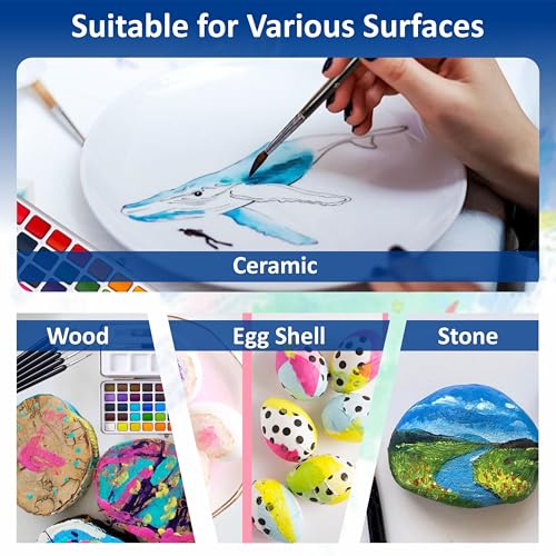 Image of Professional Watercolor Paint Set - 50 Colors Metal Case Kit