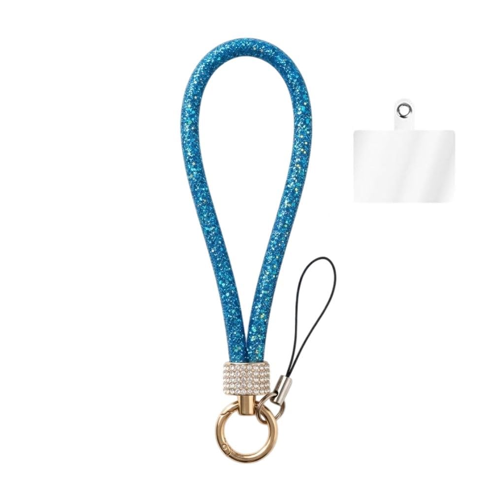 Luxury Crystal Wrist Strap Mobile Charm – Glitter Hand Strap with Rhinestone Ring Holder, Detachable Phone Lanyard for iPhone, Smartphones, Keys & Bags-image-37