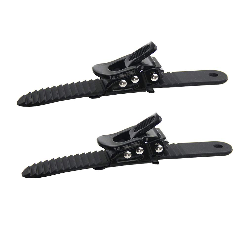 UP100 Un Ensembles Pièces de Reliure de Snowboard Noires 2 Boucles et 2 Sangles pour Le Strap-in de Snowboard Doigt de Pied Système de Reliure