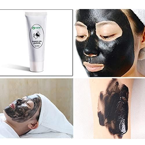 Carbon Cream Black Mask Gel For ND YAG Laser Skin Peeling Rejuvenation Whitening. Gel for Laser Hair Removal Facial Skincare, Black Doll Carbon Peel Cream for Facial Deep Cleansing & Rejuvenation(1PC)