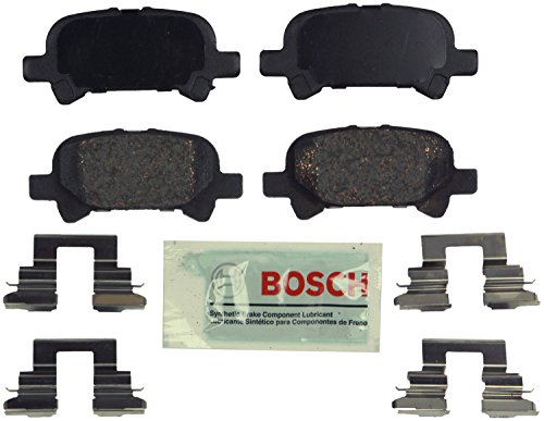 Image of BOSCH BE828H Blue Ceramic Disc Brake Pad Set with Hardware - Rear