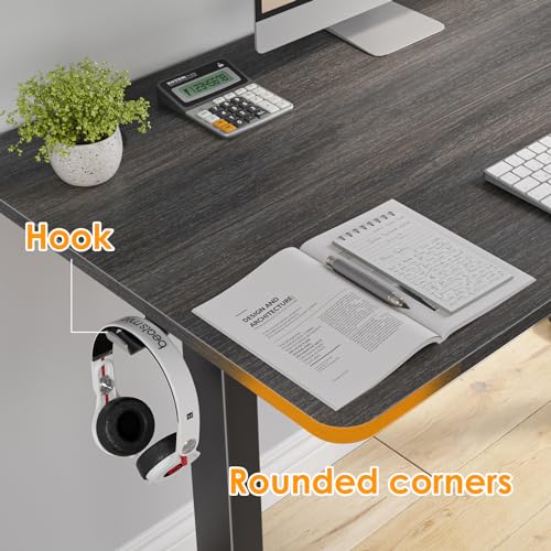 Image of STARY Electric Standing Desk Adjustable Height Sit Stand Home Office Desk with Splice Board