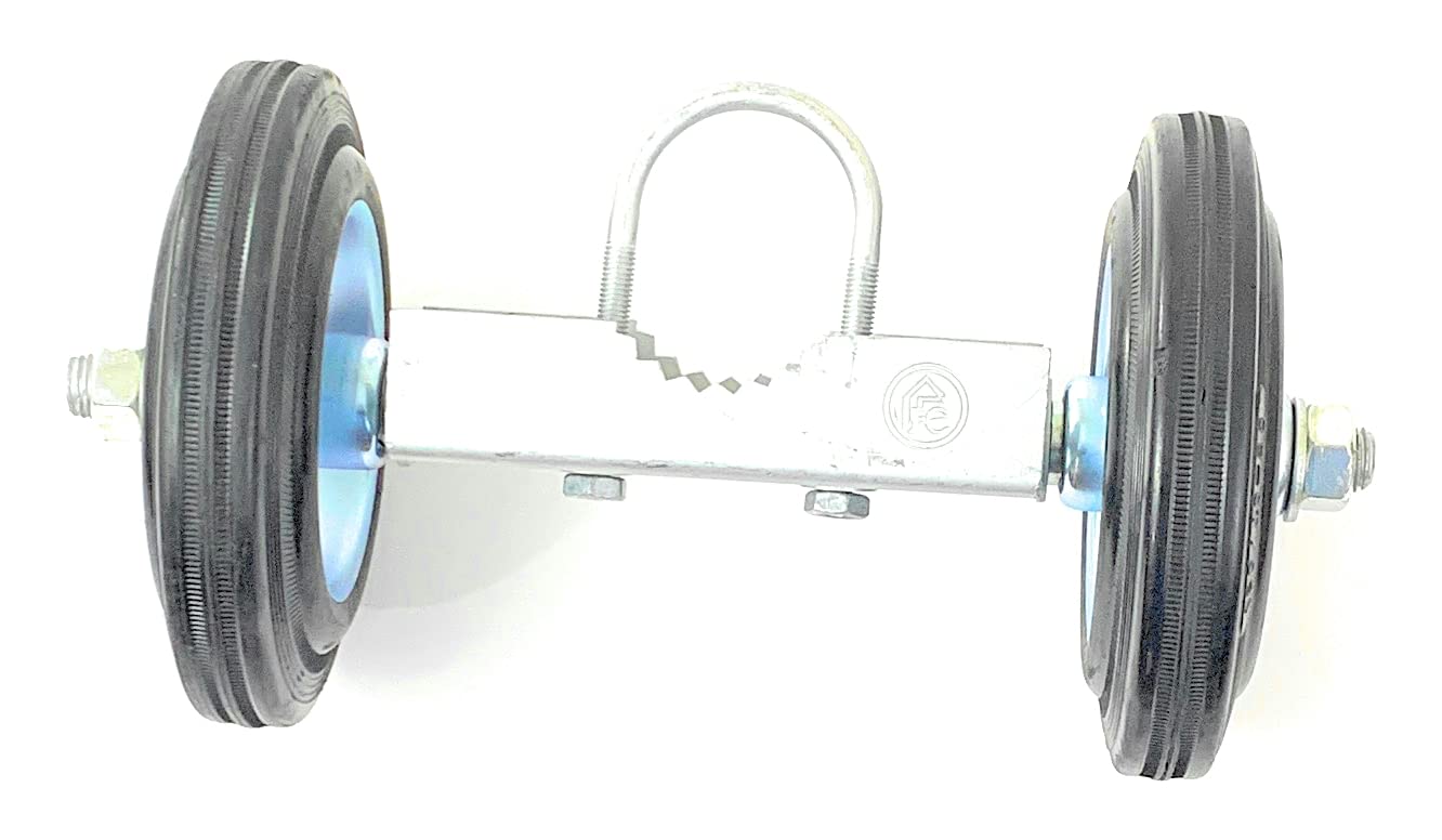 6 Inch Rolling Chain Link Gate Wheel for Rolling Chainlink Gates, Two Wheels Galvanized