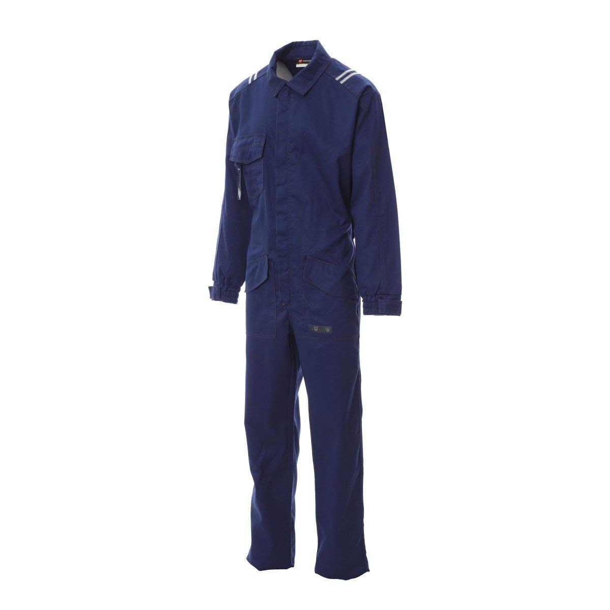 Payper TOTAL-PRO 2.0 Tuta da lavoro uomo cotone antistatico antiacido ignifugo per saldatori Blu Navy (M)