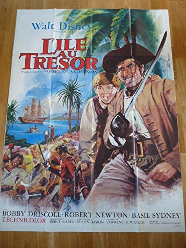 L'Ile Au Trésor Walt Disney affiche originale 116X158 cm souvenir d'enfance