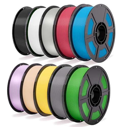 Image of 3D Printer PLA Filament 10KG Bundle 30-300mm /s for Bambu Lab AMS,AMS Lite | High toughness is suitable for functional parts;prevents nozzle clogging and air bubbles1.75mm is suitable for Bambu printers