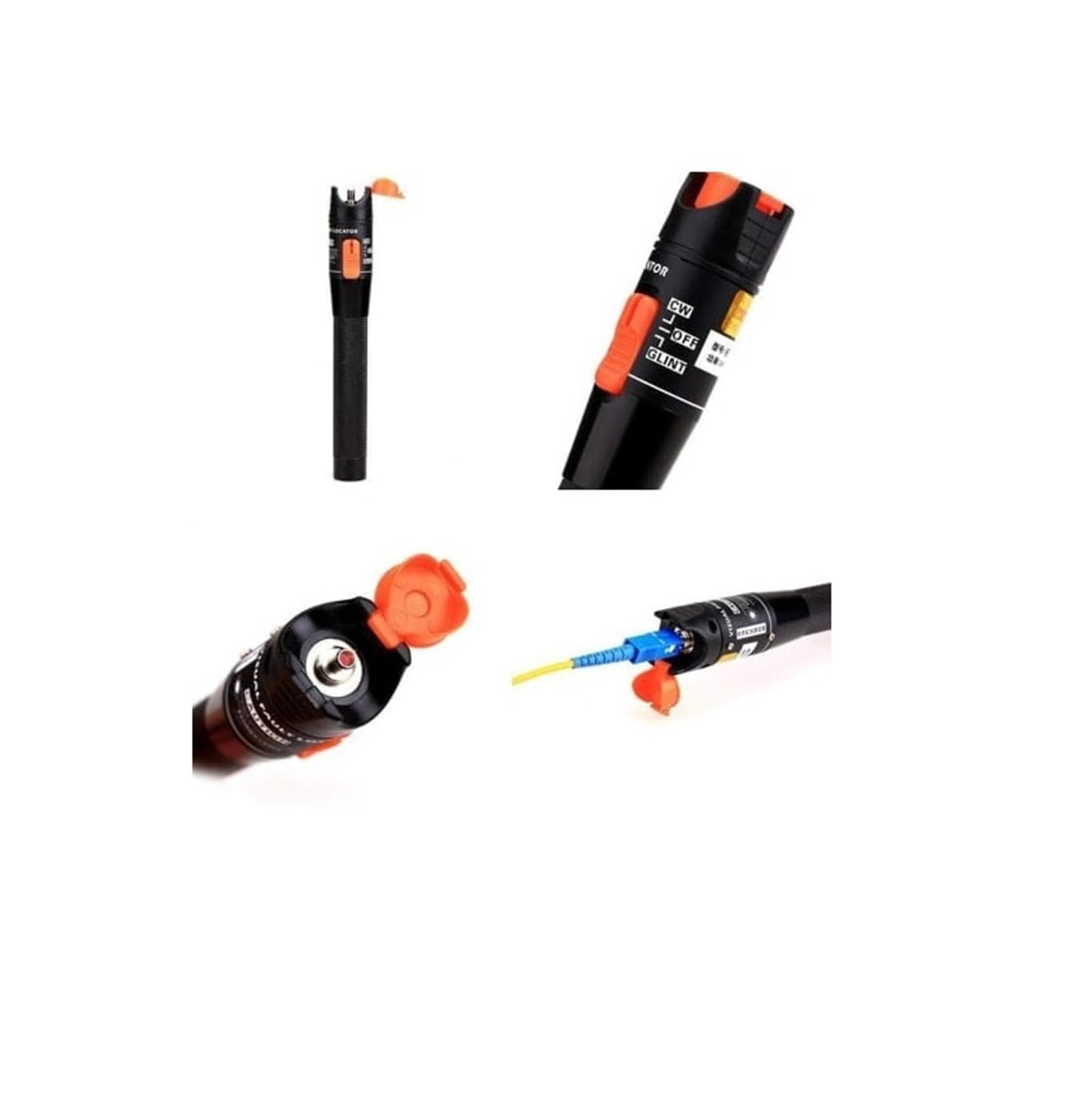 Localisateur visuel de défauts 10 mw, testeur câble à fibre optique Stylo lumière rouge, localisateur type stylo 10-12 KM Inspection de circuits | 10mw with FC-LC