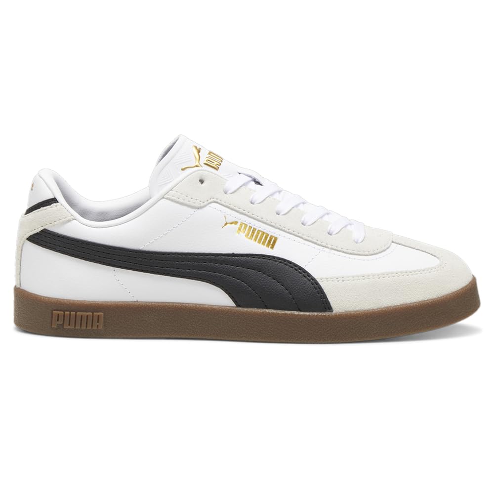 Puma Men's Club II Era, Puma White-Puma Black-Vapor Gray, 14