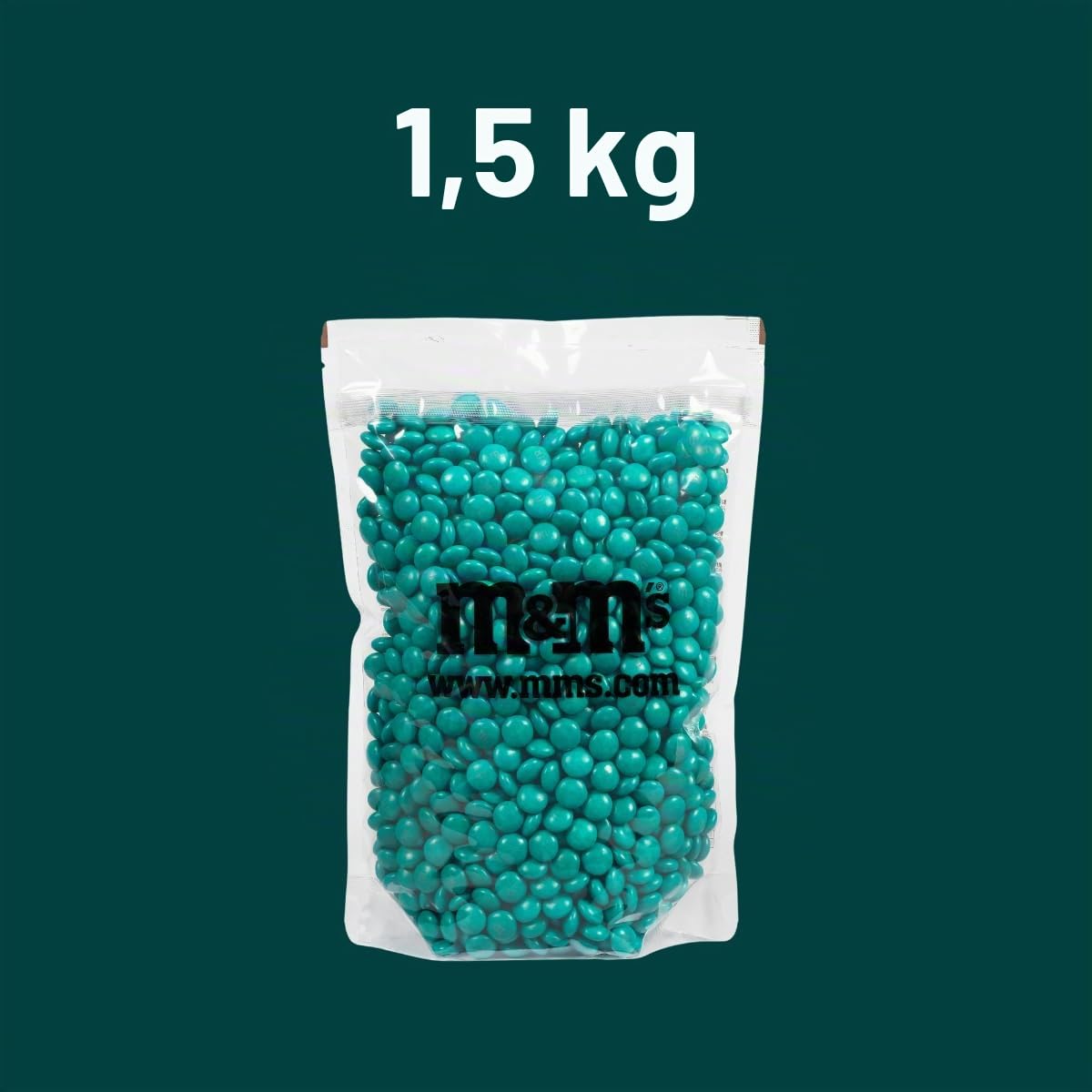 M&M'S COLLECTION Choco - Bonbon Chocolat au Lait Monocouleur - Sachet Vrac 1,5kg Vert Emeraude - Parfait pour Mariage, Anniversaire, Baptême, Gender Reveal, Nouvel An, Communion & DIY