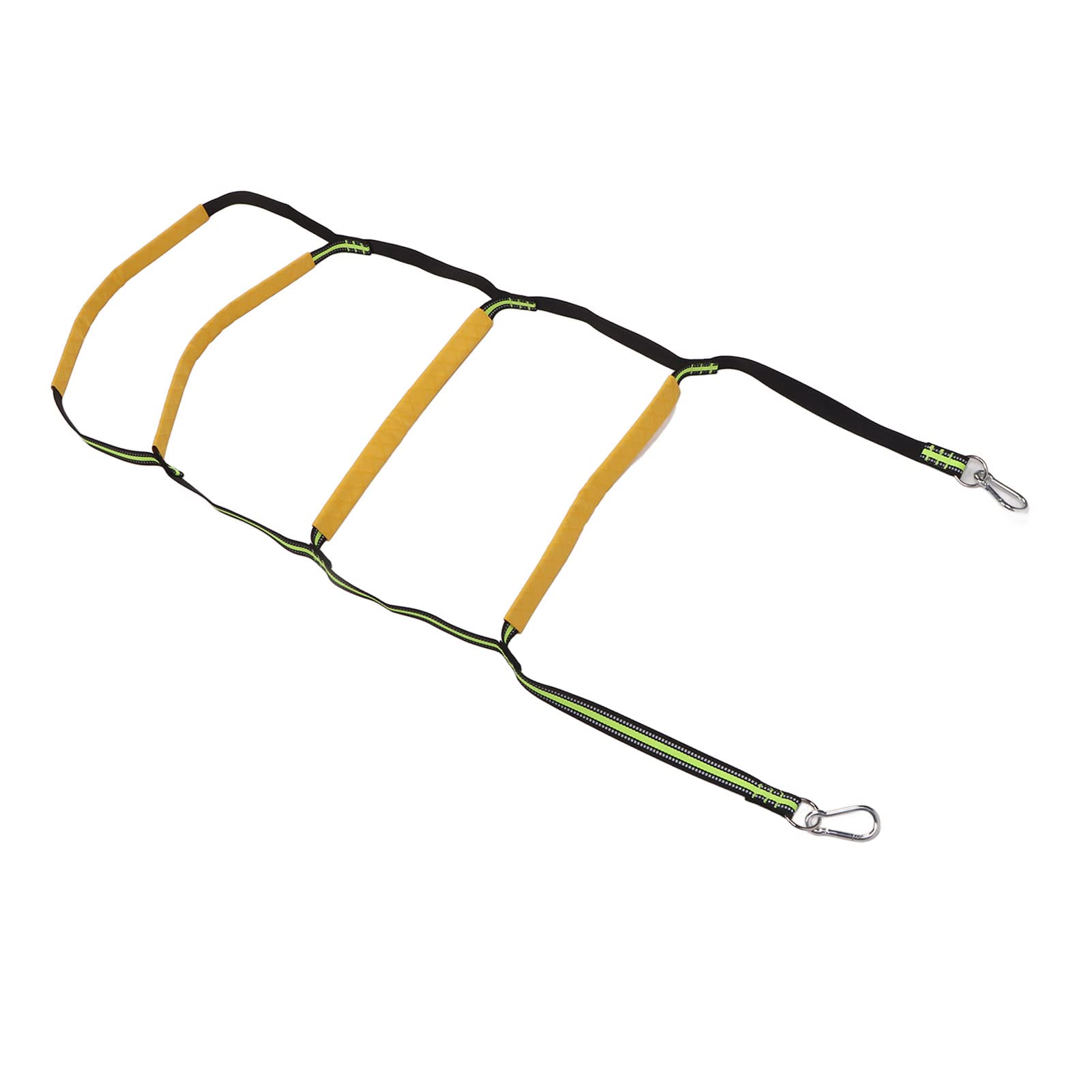 Jelquix Boat Rope Ladder 4 Steps Lightweight Portable for Inflatable Boat Kayak Motorboat Nylon Material